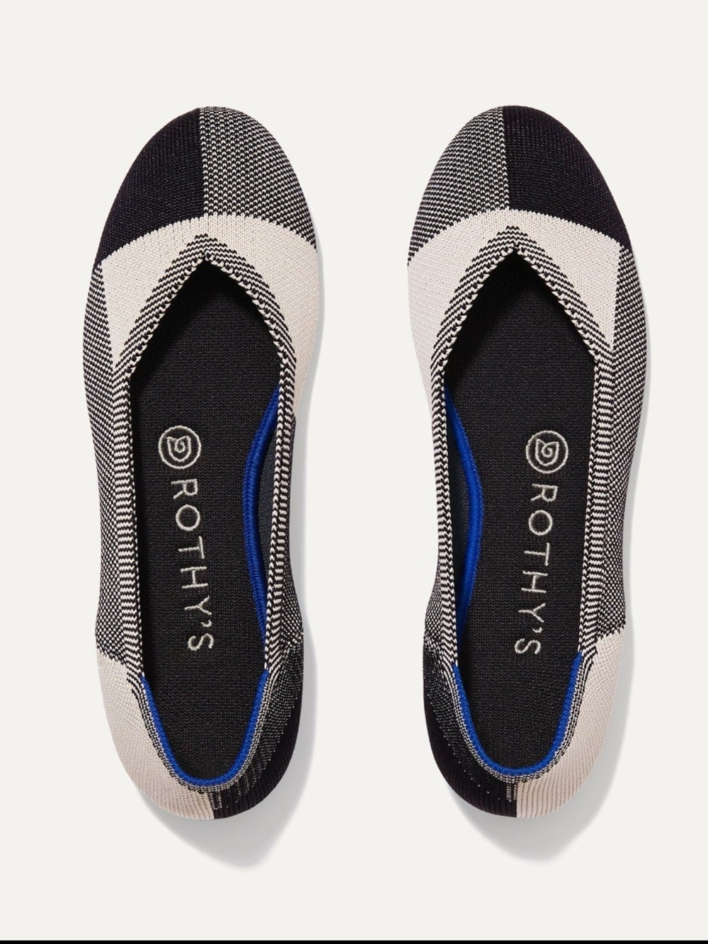 Rothy’s The Flat Captoe Black Slip On Flats Size 10